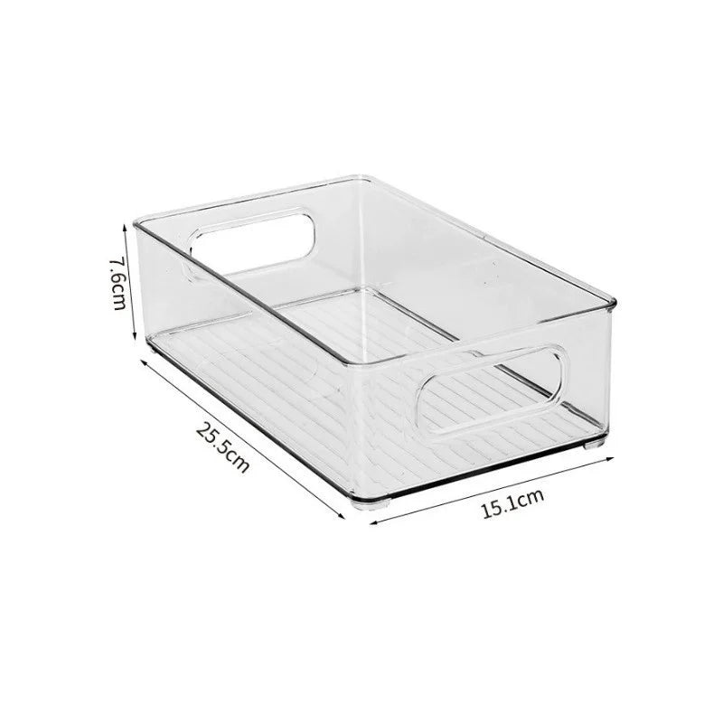 Caja de plástico transparente para verduras