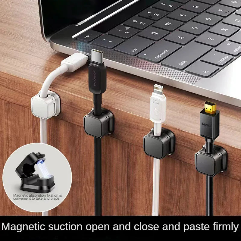 Organizadores de cables con auto magnetismo